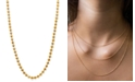 Alex Woo Beaded Ball Chain Necklaces in 14k Gold